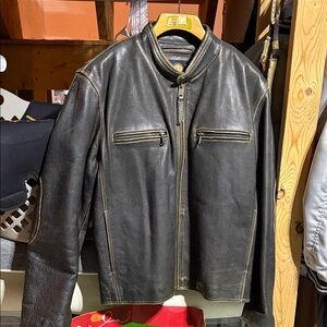 Marc New York Men's Dark Brown Leather Jacket